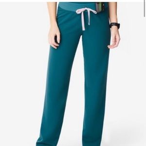 Caribbean Blue Livingston Figs scrub pant